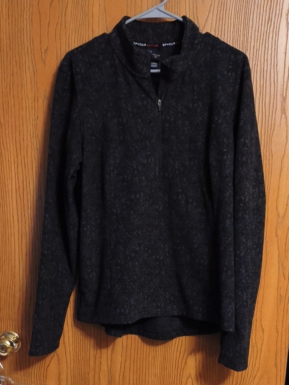 Spyder Women's Black Heather Quarter-Zip Pullover